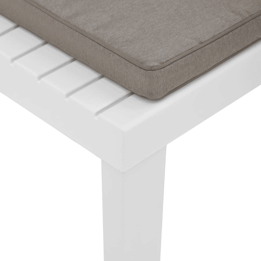 vidaXL Cadeiras de jardim com almofadões 2 pcs plástico branco vidaXL Cadeiras de jardim com almofadões 2 pcs plástico branco