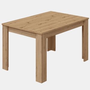 Mesa de jantar extensível Kendra para sala de estar em carvalho Nodi, cor 140-190x90x78 cm