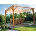 Beliani Pérgola de jardín VILLAROSA Beliani Pérgola de jardín VILLAROSA Madera