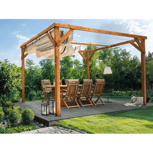 Beliani Pérgola de jardim VILLAROSA