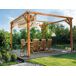 Beliani Pérgola de jardín VILLAROSA Beliani Pérgola de jardín VILLAROSA Madera