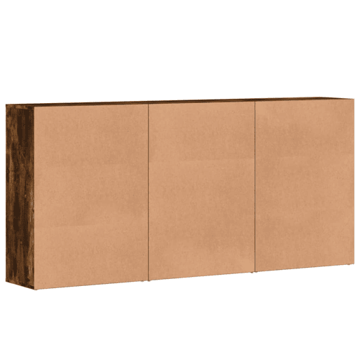 vidaXL Aparadores 3 pcs 60x31x84 cm derivados madeira carvalho fumado