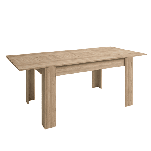 Mesa extensível básica na cor Naturale 141x77x91 cm Sala de jantar moderna Mesa extensível básica na cor Naturale 141x77x91 cm Sala de jantar moderna