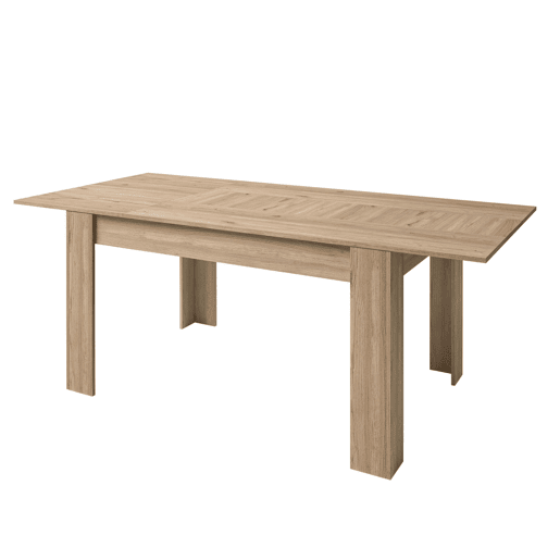 Mesa extensível básica na cor Naturale 141x77x91 cm Sala de jantar moderna Mesa extensível básica na cor Naturale 141x77x91 cm Sala de jantar moderna