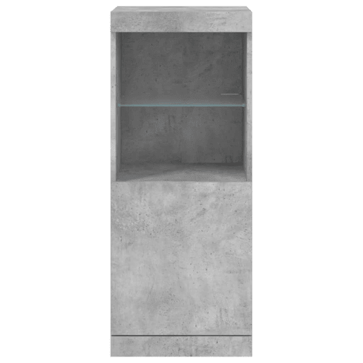 vidaXL Aparador com luzes LED 41x37x100 cm cinzento cimento vidaXL Aparador com luzes LED 41x37x100 cm cinzento cimento