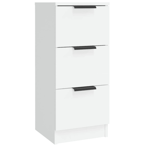 vidaXL Aparadores 3 pcs madeira processada branco vidaXL Aparadores 3 pcs madeira processada branco