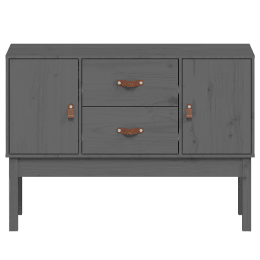 vidaXL Aparador 110x40x78 cm madeira de pinho maciça cinzento vidaXL Aparador 110x40x78 cm madeira de pinho maciça cinzento