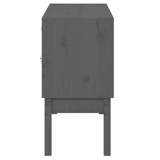vidaXL Aparador 110x40x78 cm madeira de pinho maciça cinzento vidaXL Aparador 110x40x78 cm madeira de pinho maciça cinzento