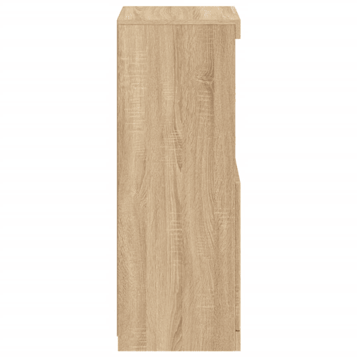 vidaXL Aparador com luzes LED 41x37x100 cm carvalho sonoma