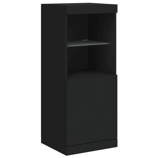 vidaXL Aparador com luzes LED 41x37x100 cm preto