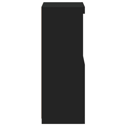 vidaXL Aparador com luzes LED 41x37x100 cm preto