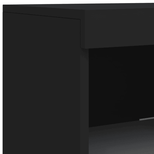 vidaXL Aparador com luzes LED 41x37x100 cm preto