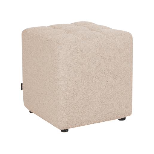 Pufe KANSAS Bouclé Creme 38 cm 38 cm 39 cm