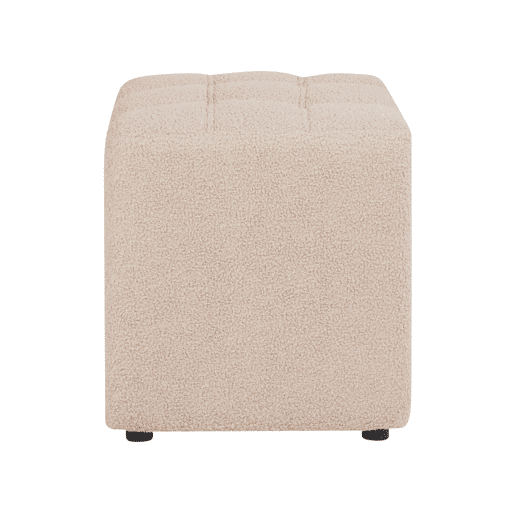 Pufe KANSAS Bouclé Creme 38 cm 38 cm 39 cm