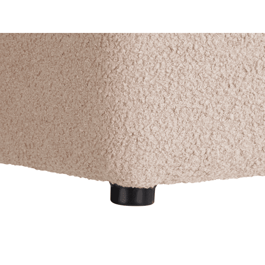Pufe KANSAS Bouclé Creme 38 cm 38 cm 39 cm