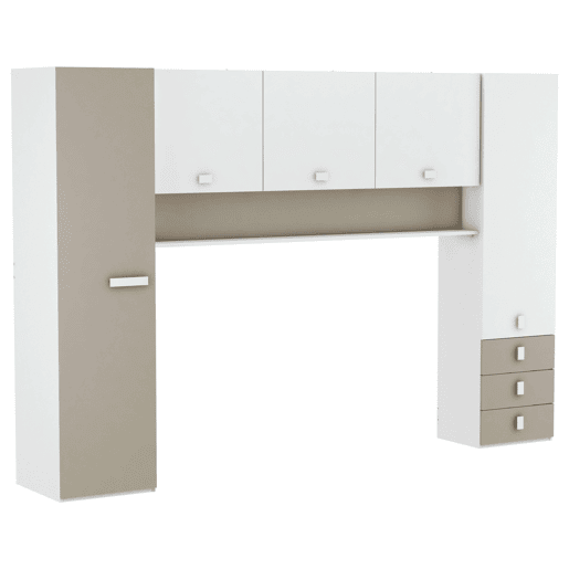 Guarda-roupa infantil Tidy Bridge Youth para quarto infantil 304x203cm Guarda-roupa infantil Tidy Bridge Youth para quarto infantil 304x203cm