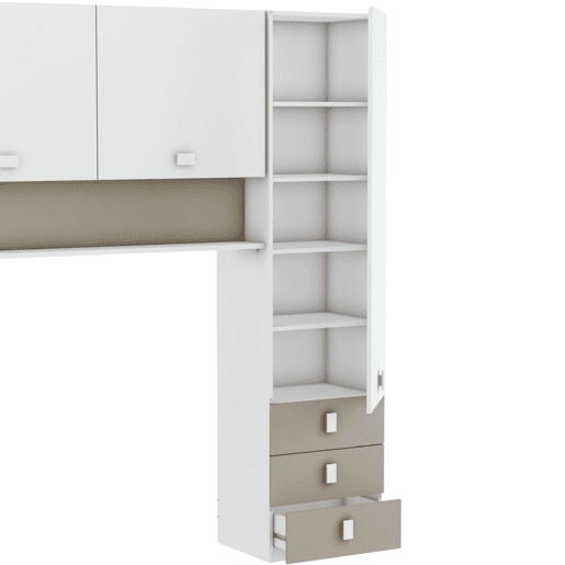 Guarda-roupa infantil Tidy Bridge Youth para quarto infantil 304x203cm Guarda-roupa infantil Tidy Bridge Youth para quarto infantil 304x203cm