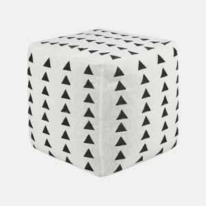 Pufe TARODI Algodão Branco creme 45 cm 45 cm 45 cm