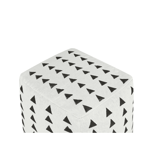 Pufe TARODI Algodão Branco creme 45 cm 45 cm 45 cm