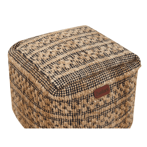 Pufe MABULA Juta Creme 40 cm 40 cm 40 cm