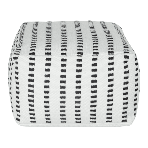 Pufe GAJAN Branco 50 cm 50 cm 30 cm