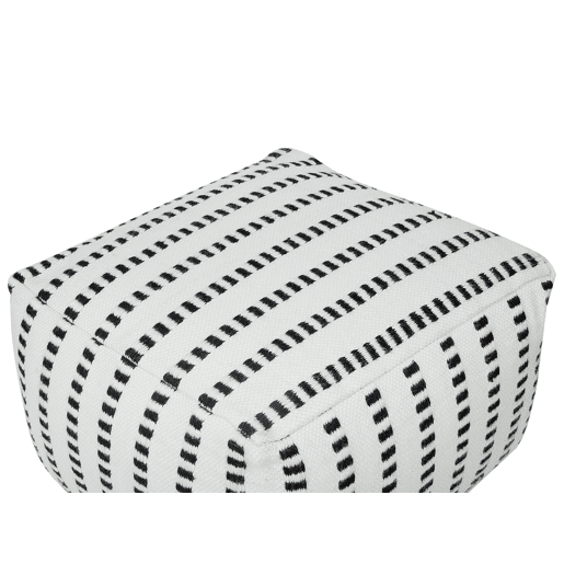 Pufe GAJAN Branco 50 cm 50 cm 30 cm