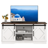 Móvel de TV 150cm de painel de partículas com 2 portas corrediças,branco