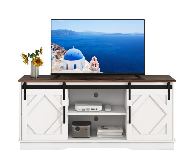 Mueble TV de panel de partículas con 2 puertas 150