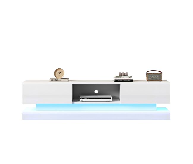 Mueble TV de panel de partículas con 2 cajones 160