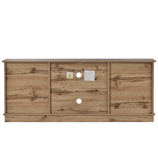 Móvel de TV 150cm de painel de partículas com 2 portas corrediças,natural
