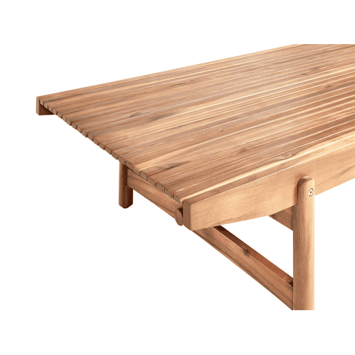 Mesa de centro de jardim GIAVENO 145 cm 79 cm Madeira de acácia Castanho