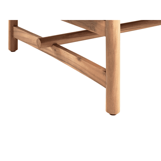 Mesa de centro de jardim GIAVENO 145 cm 79 cm Madeira de acácia Castanho