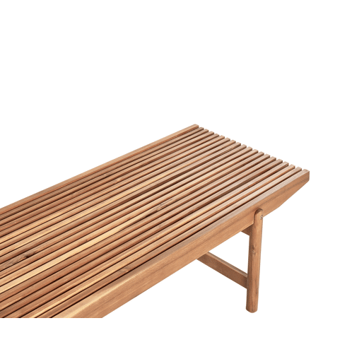 Conjunto de jardim com mesa 2 lugares GIAVENO Madeira de acácia Branco creme