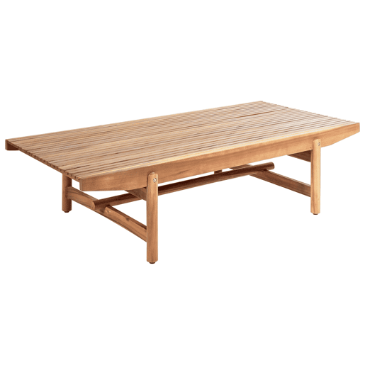Conjunto de jardim com mesa 3 lugares GIAVENO Madeira de acácia Branco creme