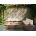 Beliani Conjunto de jardín GIAVENO Beliani Conjunto de jardín GIAVENO Blanco/ Madera