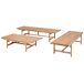 Beliani Conjunto de jardín GIAVENO Beliani Conjunto de jardín GIAVENO Blanco/ Madera