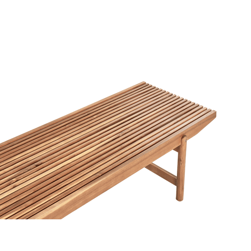 Conjunto de jardim com mesa 4 lugares GIAVENO Madeira de acácia Branco creme