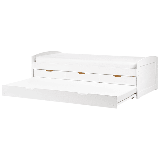 Cama gavetão Pinho PETIVILLE 90 x 200 cm Branco