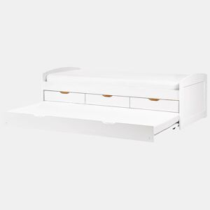 Cama gavetão Pinho PETIVILLE 90 x 200 cm Branco