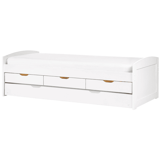 Cama gavetão Pinho PETIVILLE 90 x 200 cm Branco
