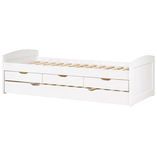 Cama gavetão Pinho PETIVILLE 90 x 200 cm Branco
