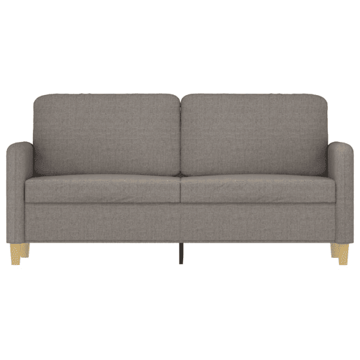 Sofá de 2 lugares - Sofá fixo tecido 140 cm cinzento-acastanhado Sofá de 2 lugares - Sofá fixo tecido 140 cm cinzento-acastanhado