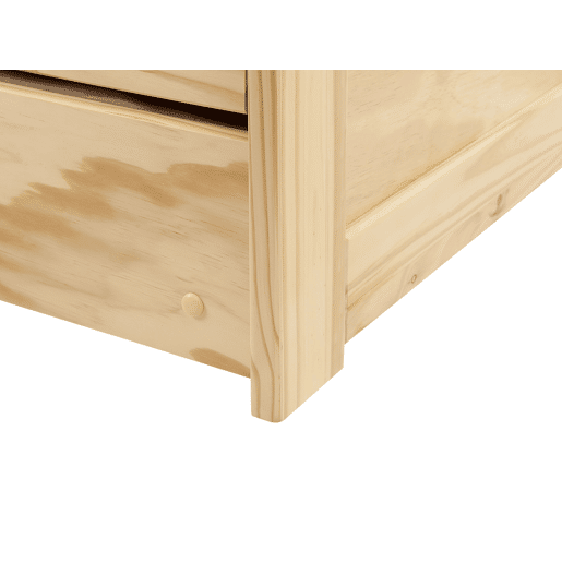 Cama gavetão Pinho PETIVILLE 90 x 200 cm Castanho claro