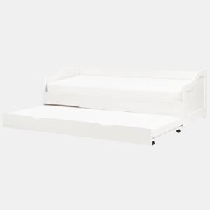 Cama gavetão Pinho LUNERAY 90 x 200 cm Branco