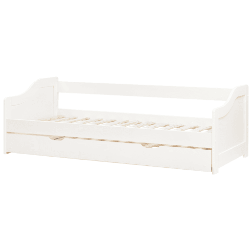 Cama gavetão Pinho LUNERAY 90 x 200 cm Branco