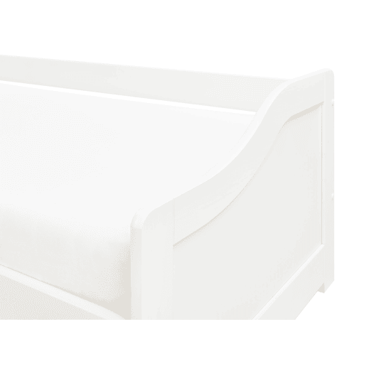 Cama gavetão Pinho LUNERAY 90 x 200 cm Branco