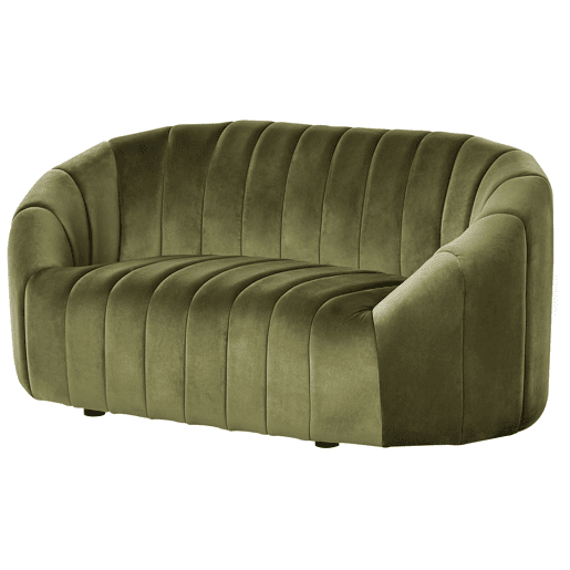 Conjunto de sala de estar MALUNG Veludo Verde escuro 6 lugares