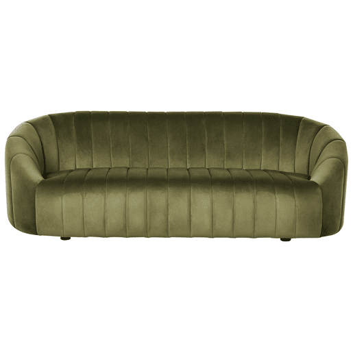 Conjunto de sala de estar MALUNG Veludo Verde escuro 6 lugares
