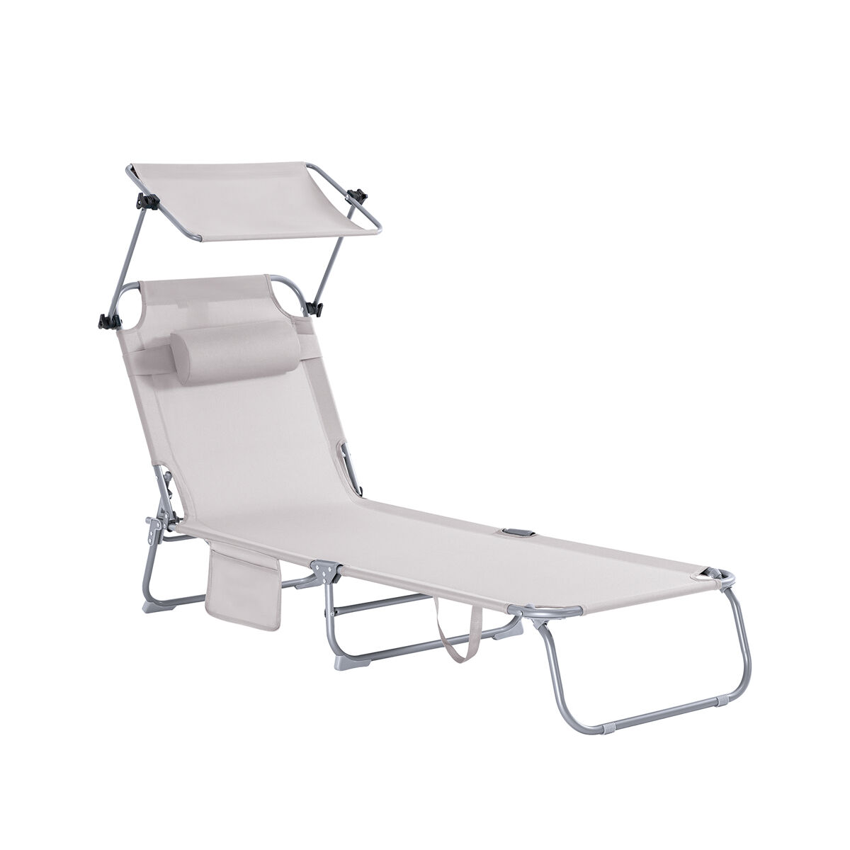 Tumbona plegable con respaldo reclinable ogs48-mi sobuy
