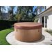 Beliani Bañera de exterior MARFIL Beliani Bañera de exterior MARFIL Blanco/ Madera